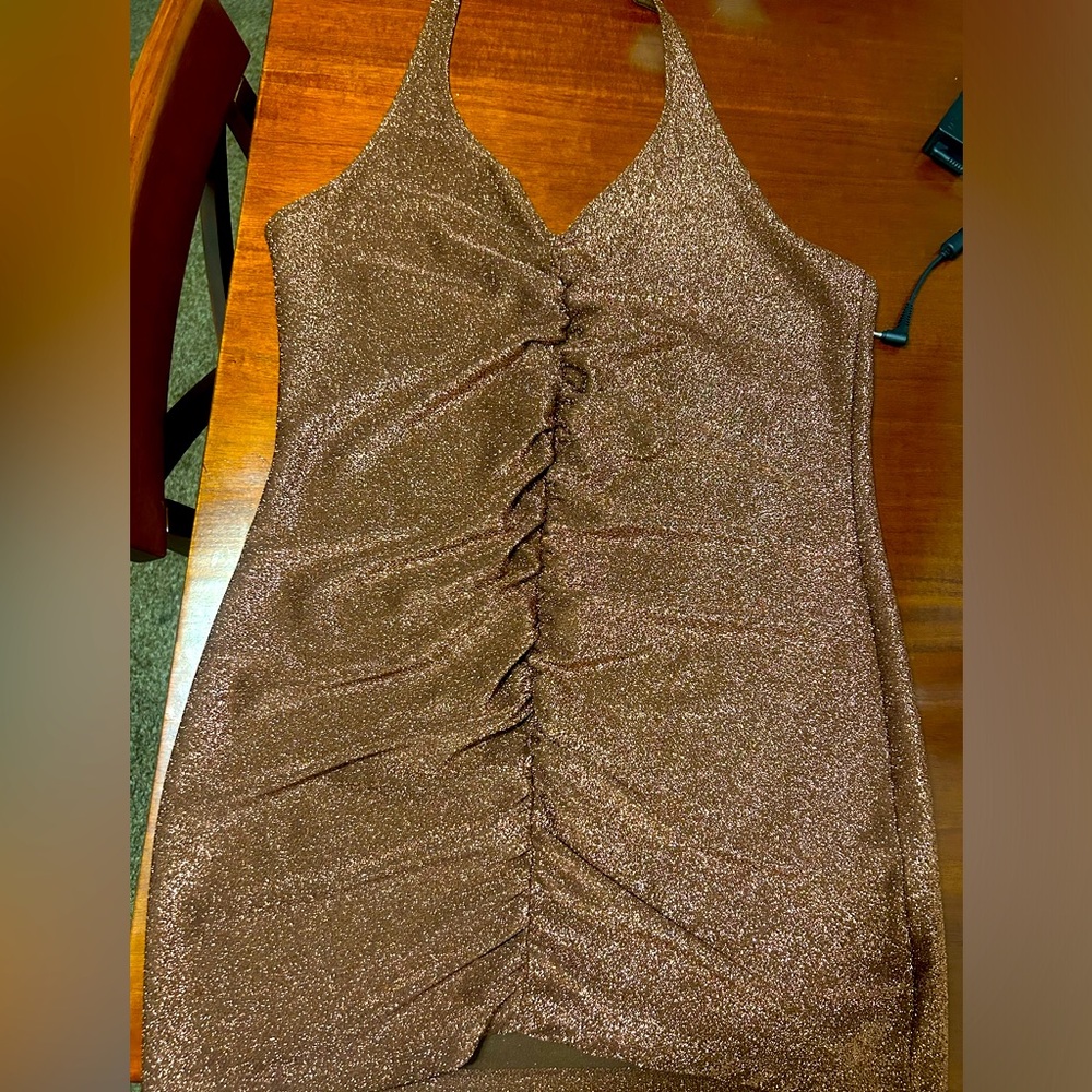 H&M Shimmery Devine Dress. Backless.